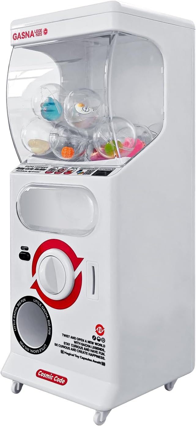 Capsule Vending Machine Kids Toys Mini Vending Machine 25 Cents Side Coin Operated Gumball Prize Machine Maker Arcade Fidget Toys Claw Machine Game For Adults Sensory Toys Dolls Gifts