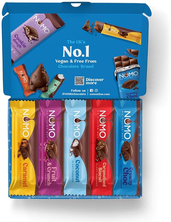 NOMO Mixed Chocolate Box - 10 x small bars across 5 flavours