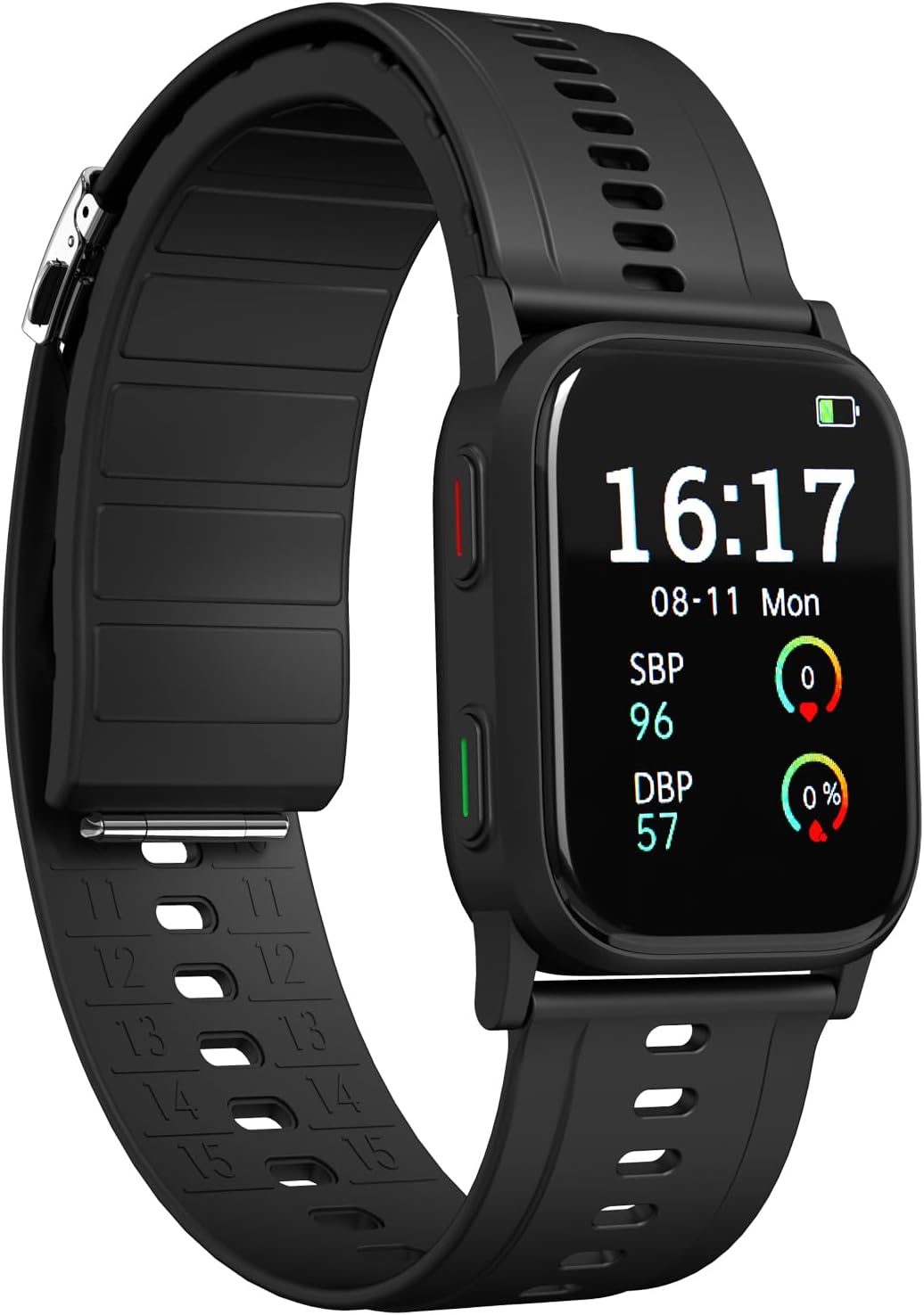 Blood Pressure Monitor Watch with FDA 510(k) Clearance, Medical Blood Pressure Wrist Watch with Heart Rate,Blood Oxygen, Sleep and Activity Monitoring, Unique Inflatable Micro Air Cuff and Algorithm