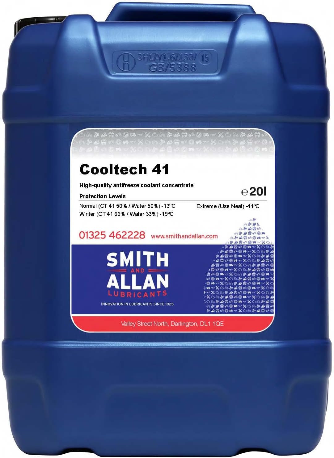 Smith & Allan Red Longlife OAT Antifreeze Coolant Concentrate -41ºC 20 Litre 20L