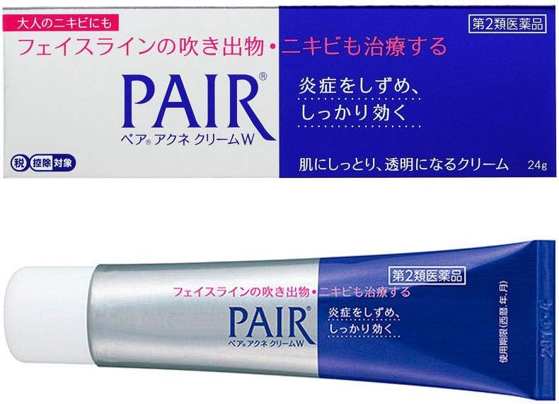Lion Pair Acne Cream – LARGE 24g Size – Authentic Japanese Formula for Pimples, Redness & Inflammation – Fast-Acting, Non-Irritating Spot Treatment