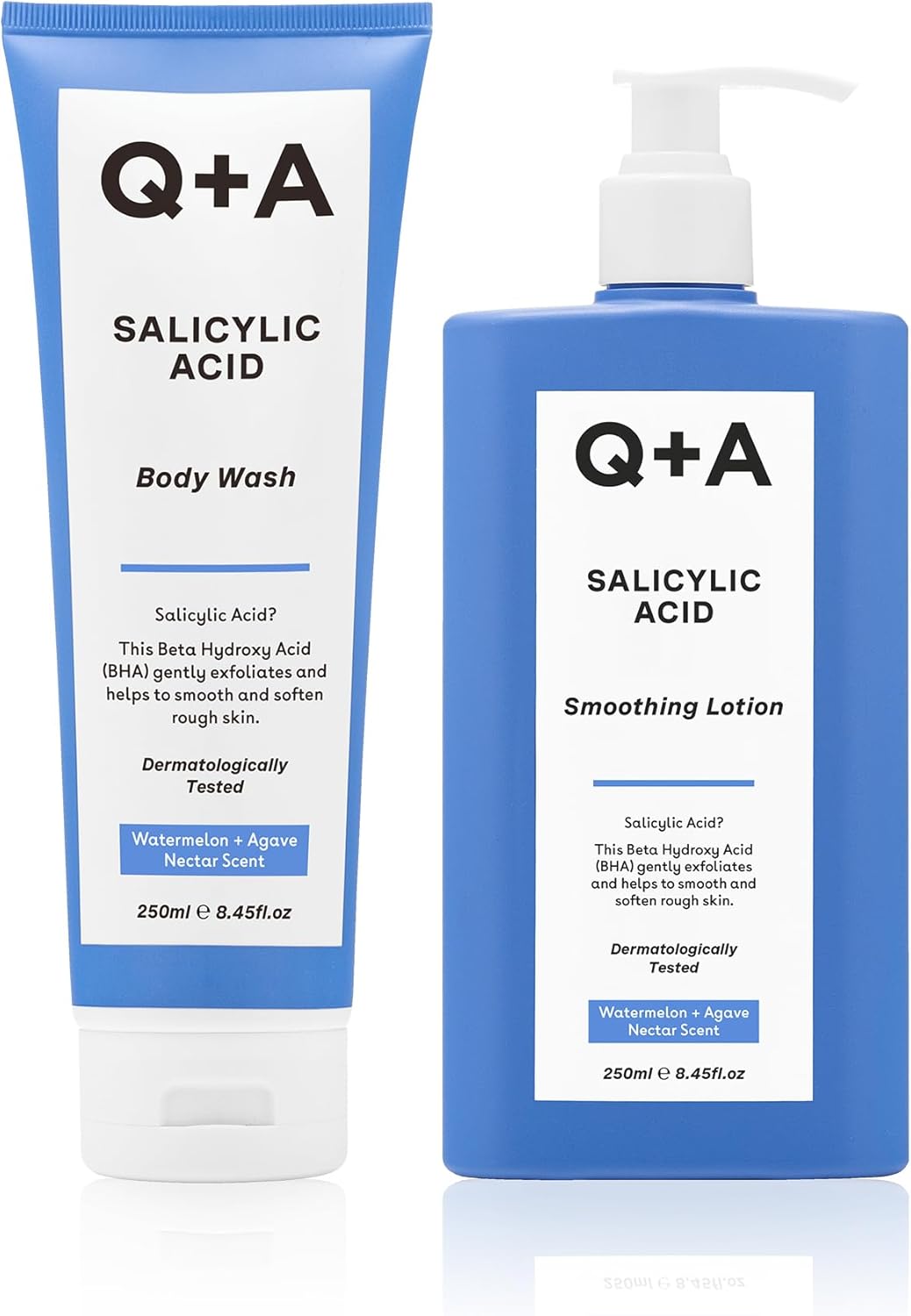 Q+A Salicylic Acid Body Wash & Salicylic Acid Smoothing Lotion