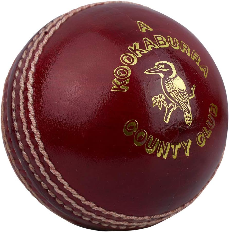 Kookaburra County Club Cricket Ball, Red - Mens, Youths and Womens