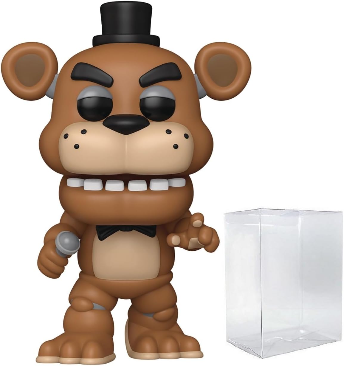 POP Games: Five Nights at Freddy's 10th Anniversary - Freddy Funko Vinyl Figure (Bundled with Compatible Box Protector Case), Multicolor, 3.75 inches