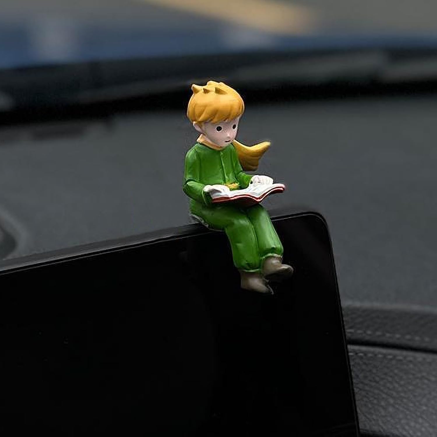 Funny Prince Car Dashboard Decorations Accessories Interior for Women Men, Mini Anime Action Figures Little Car Dash Board Decor Rearview Mirrors Home Office Charm Christmas Ornaments Decoration