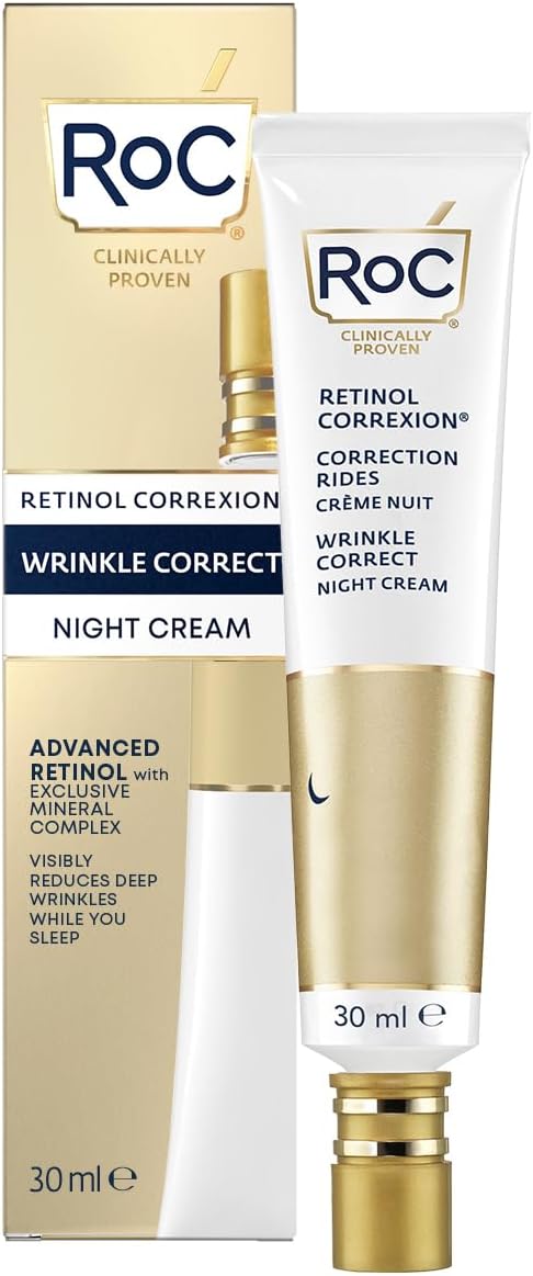 RoC Retinol Correxion Wrinkle Correct Night Cream | Wrinkle Reducing Moisturiser for Face | 30 ml