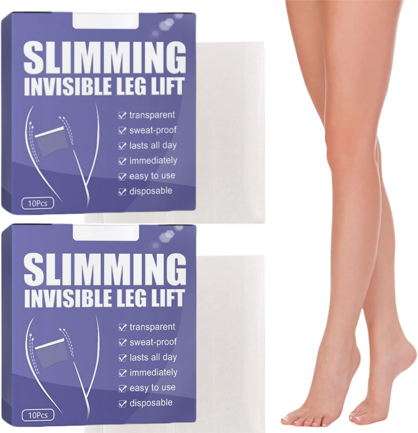 20pcs Body Tape for Skin Thigh Lift Tape,Body Shaping Tape,Firming Thigh Lifting Tape,invisiblely Leg Lifting Sticker,Immediately Leg and Thigh Lifters,sweatproof Invisible Body Slimming Lift Tape