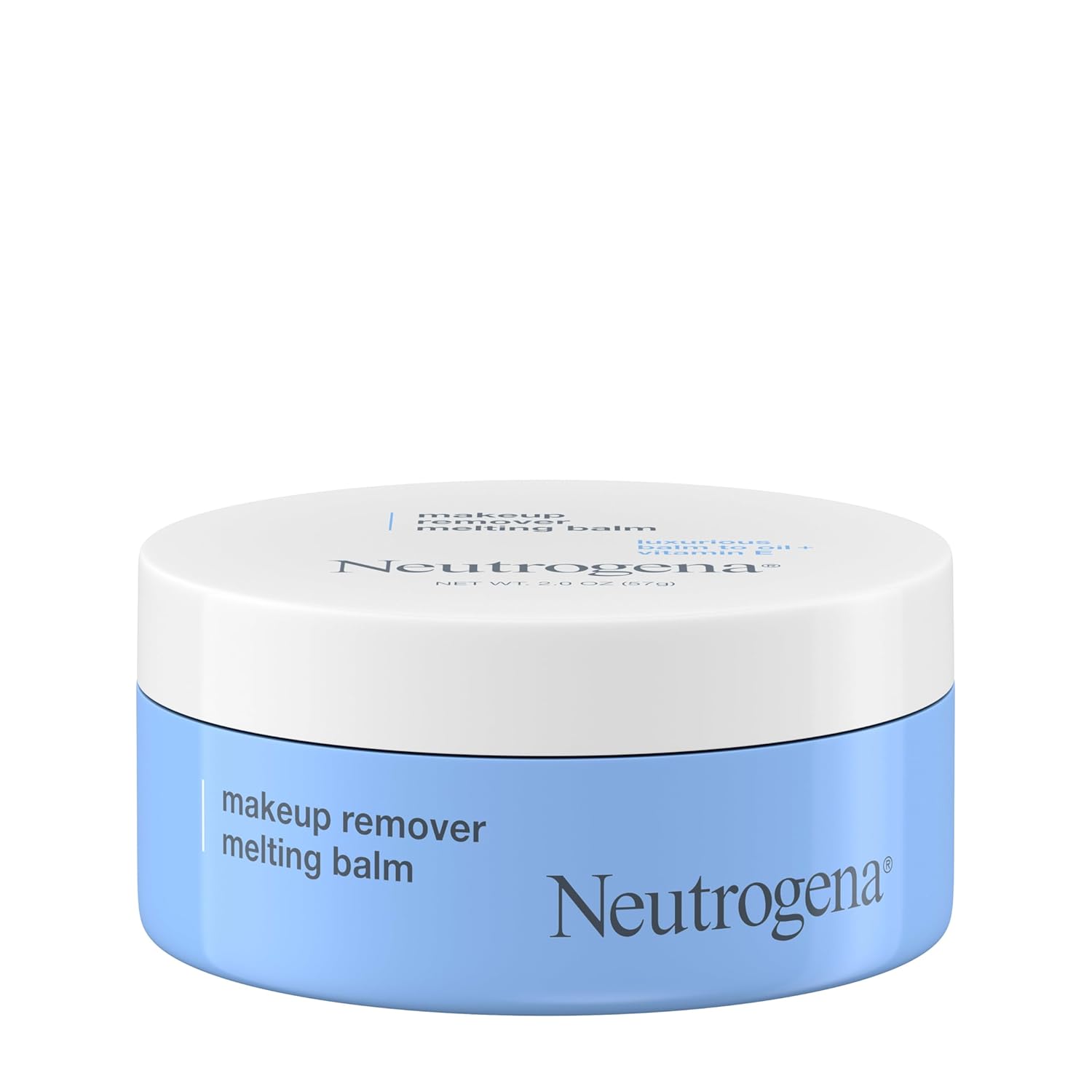 Neutrogena Makeup Remover Melting Balm to Oil with Vitamin E, Gentle and Nourishing Cleansing Balm for Eyes, Lips, or Face, Travel-Friendly for On-the-Go, 2.0 oz