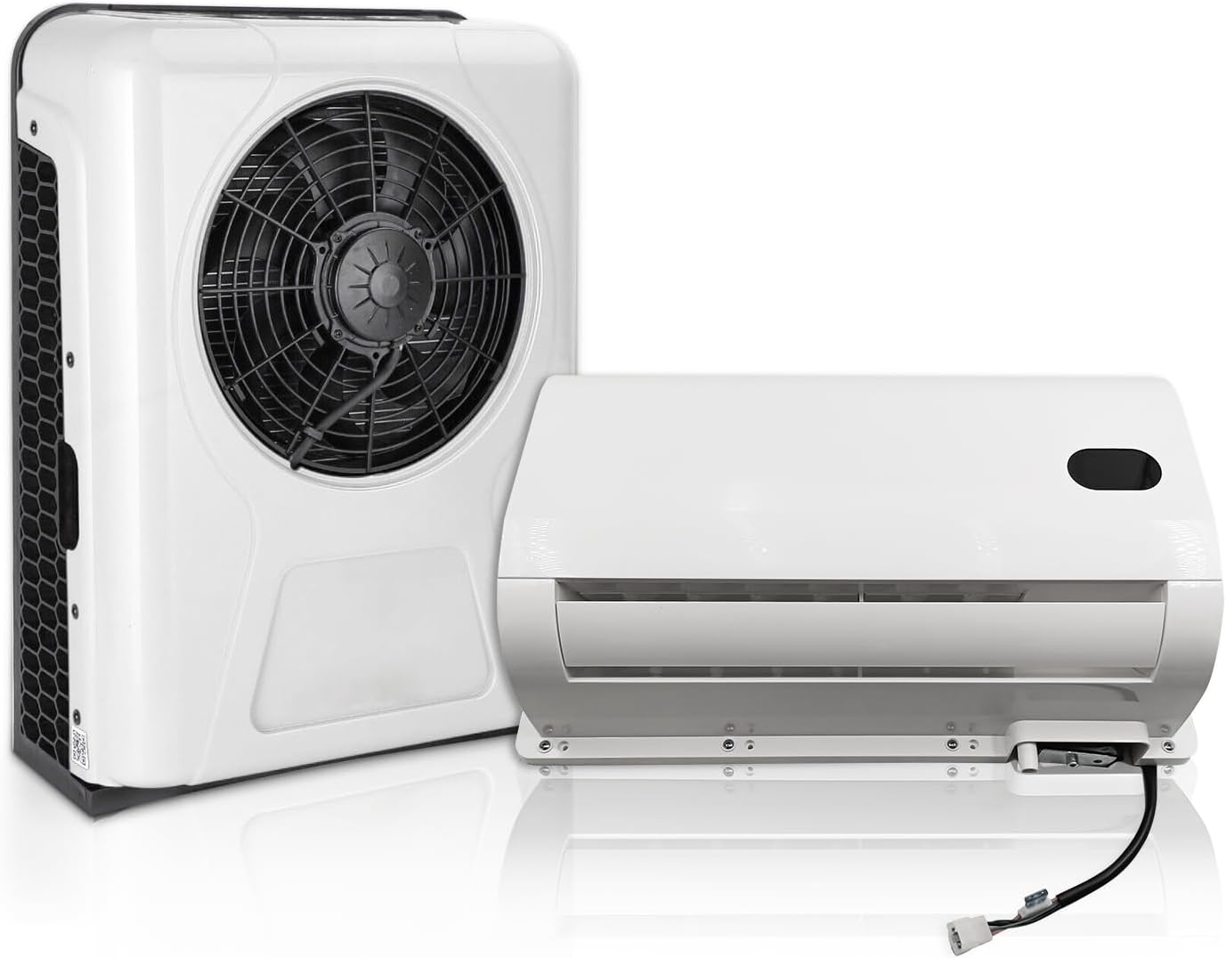 12V dc Air Conditioner 10000 btu Electric parking air conditioning Split AC Unit 12 volt Fit for Truck Capmer Van RV Trailer Tractor Motorhome Fast Cooling Low Noise