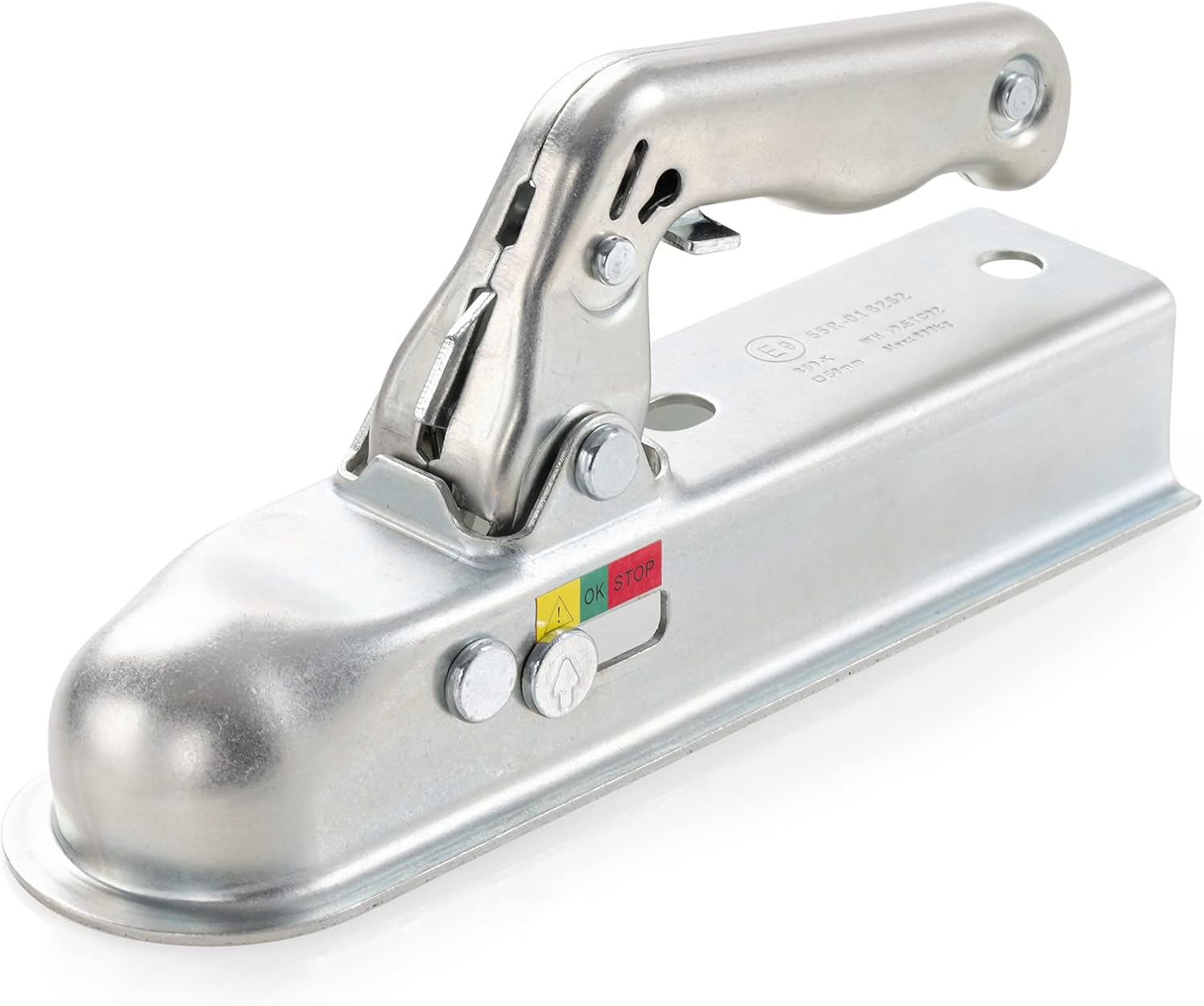 CZC AUTO Trailer Coupling Hitch - Heavy Duty Steel up to 800kg for 50mm Tow Ball and Square Drawbar (11602U)