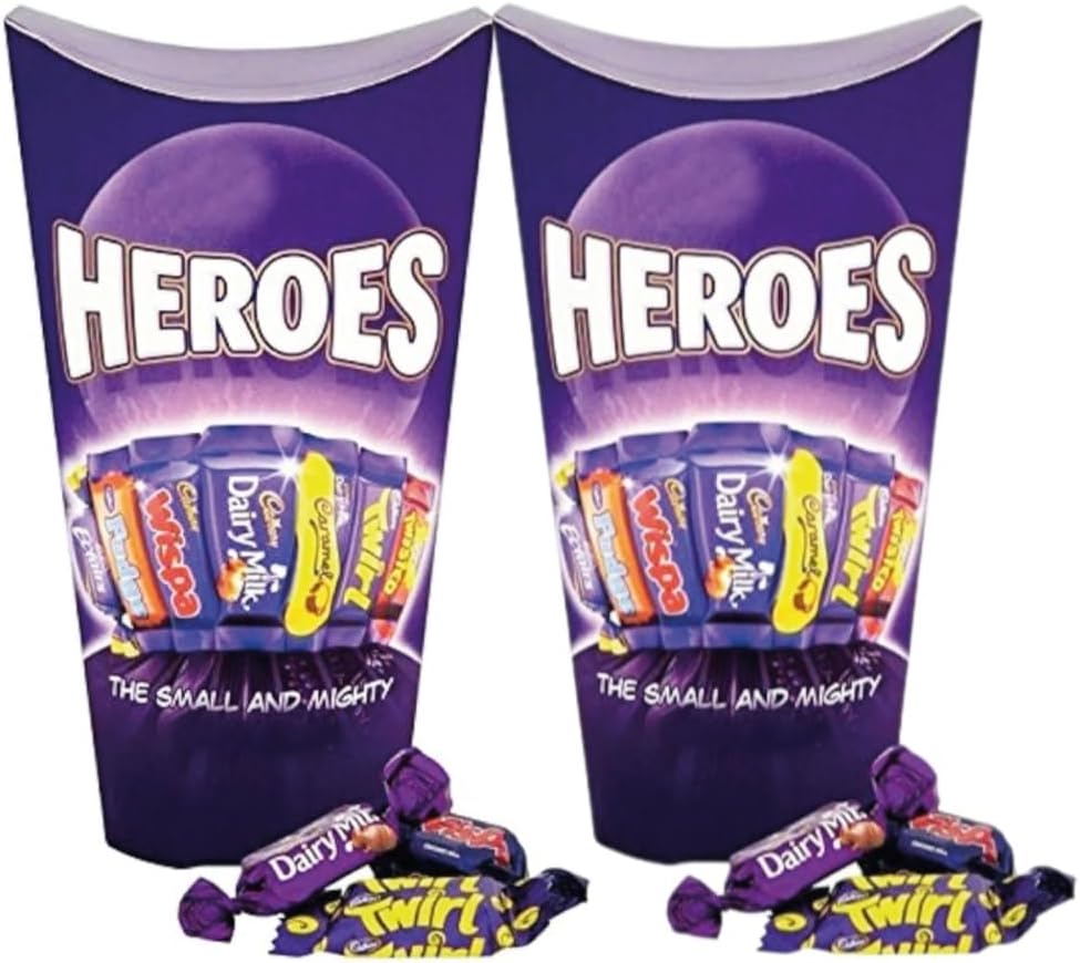 Heroes Chocolate Box - 290g (Pack of 2) | Assorted Miniature Chocolates | Perfect Treat for Sharing and Gifting