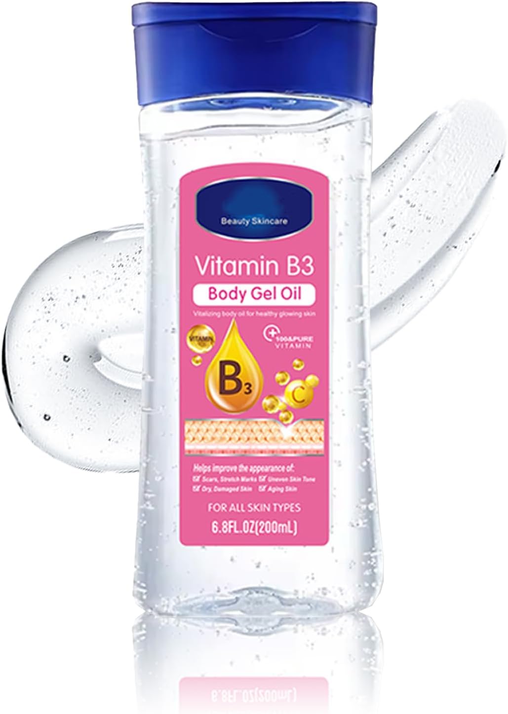 B3 Body Oil Gel- Body Oil For Women- Moisturising for Hydrating SkinCare- Vitamin E For Dry Skin- Skin Care For Repairing Dry，Anti Winkle& Firming- Moisturiser For Oily Skin