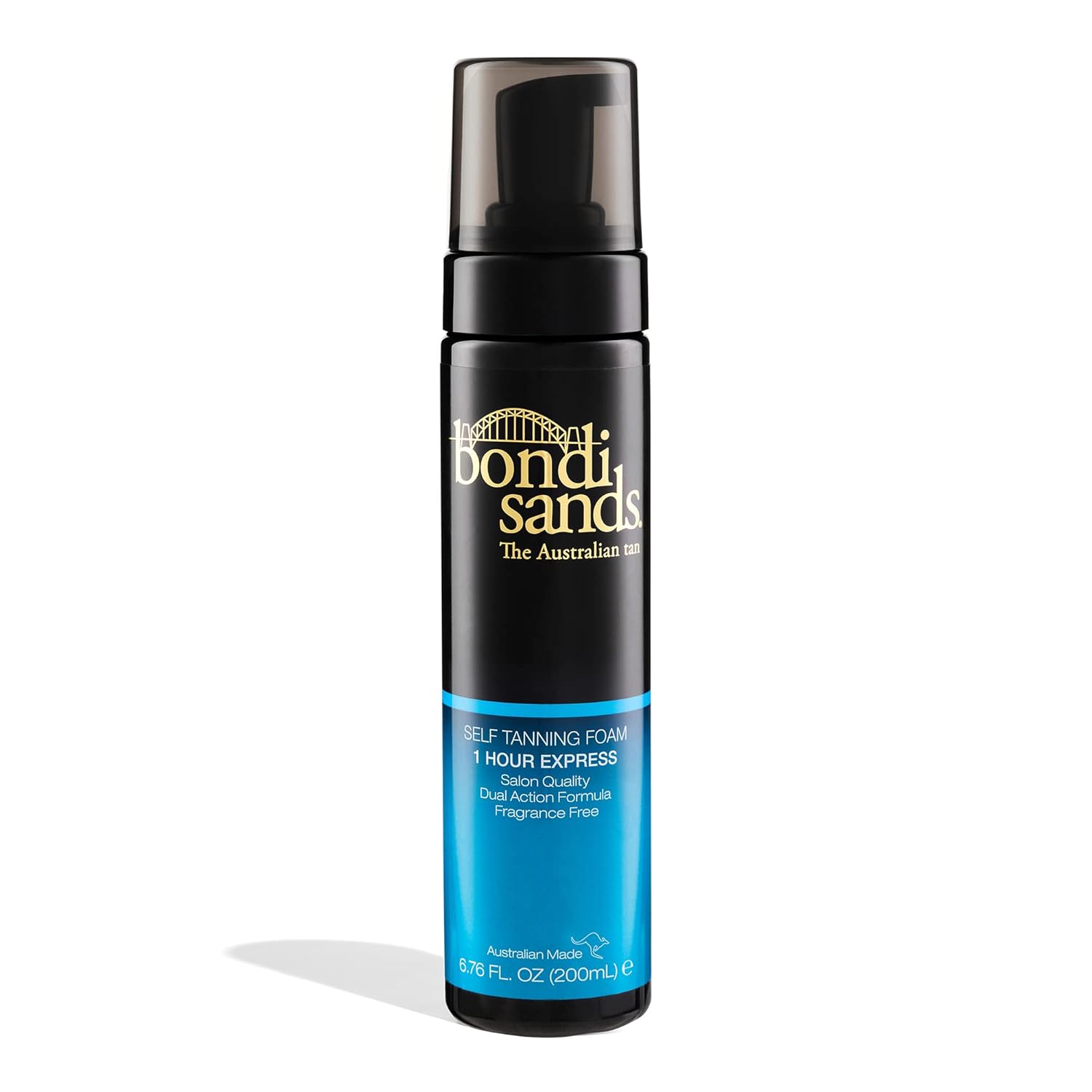 Bondi Sands Express Self Tanning Foam, Lightweight, Fragrance Free Self-Tanner for an Even, Streak-Free Tan, 6.76 fl oz
