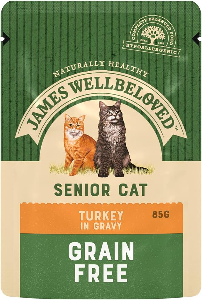 Senior Cat Turkey Pouch 12 x 85 g