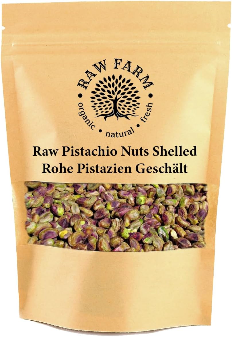 500 g Raw Whole Pistachio Kernels, Shelled Nuts, High in fibre, Gluten free, Soya free