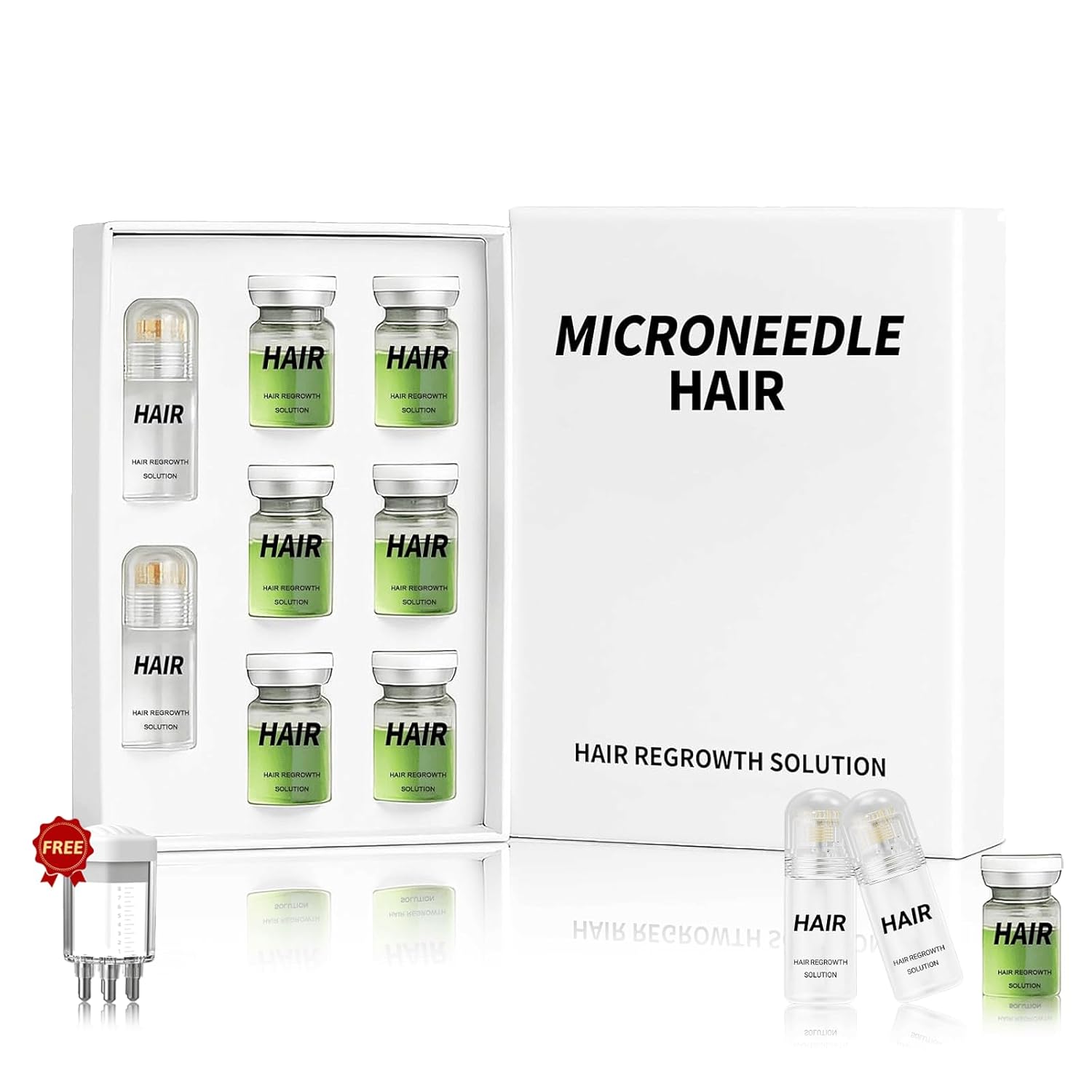 Alpha Infuse Hair Regrowth System,Advanced Hair Growth Treatment,Ginseng, Eclipta Prostrata, Peppermint Oil, Ginger Root Strengthens Hair Roots, Gentle Painless,For Men & Women (1 Set)
