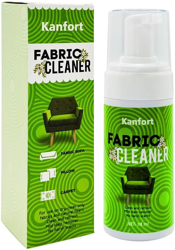Upholstery Dry Cleaning Foam – No-Rinse Fabric Cleaner for Sofas, Couches & Car Seats, Quickly Lifts Stains & Dirt, Safe for Households with Kids & Pets, Easy-to-Use for Fresh & Spotless Furniture