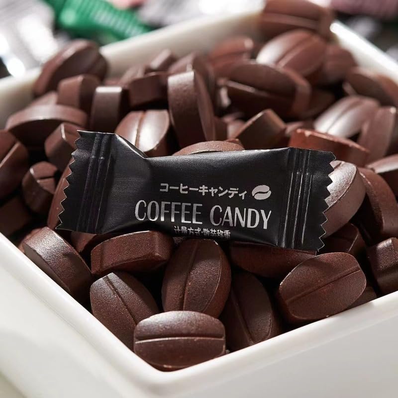 Mixed 4 Flavor Office Black Coffee Candy, Instant Hard Candy, Ready To Eat Fruit Nut Sugar, Coconut Milk Sugar, Sweets Dessert, Snacks Gift Pack, Wedding Candy, Hazelnut Toffee (Black Coffee Flavor,250g)