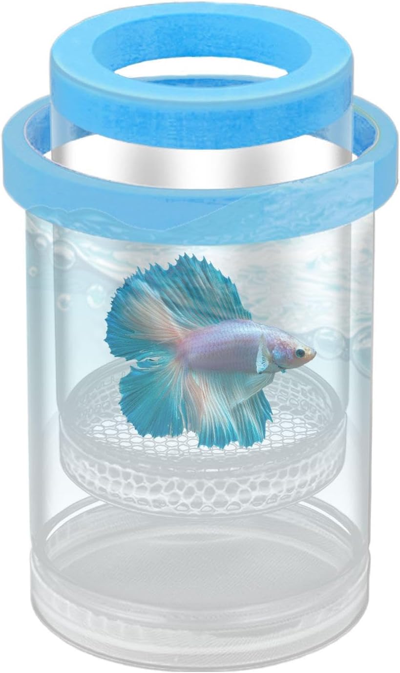 Floating Insulation Box, Aquarium Storage Tank, Nursery Incubator Breeder Box, Nursery Accessory with Feeding Holes, Betta Incubation Separator, Se