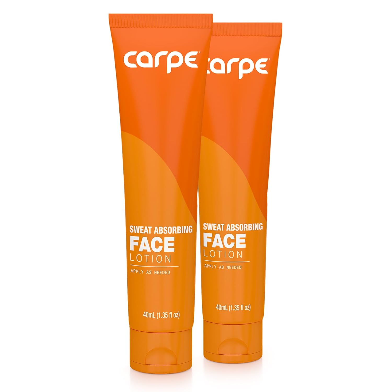 Carpe No-Sweat Face - (Pack of 2) Helps Keep Your Face, Forehead, and Scalp Dry - Sweat Absorbing Gelled Lotion - Plus Oily Face Control - With Silica Microspheres and Jojoba Esters