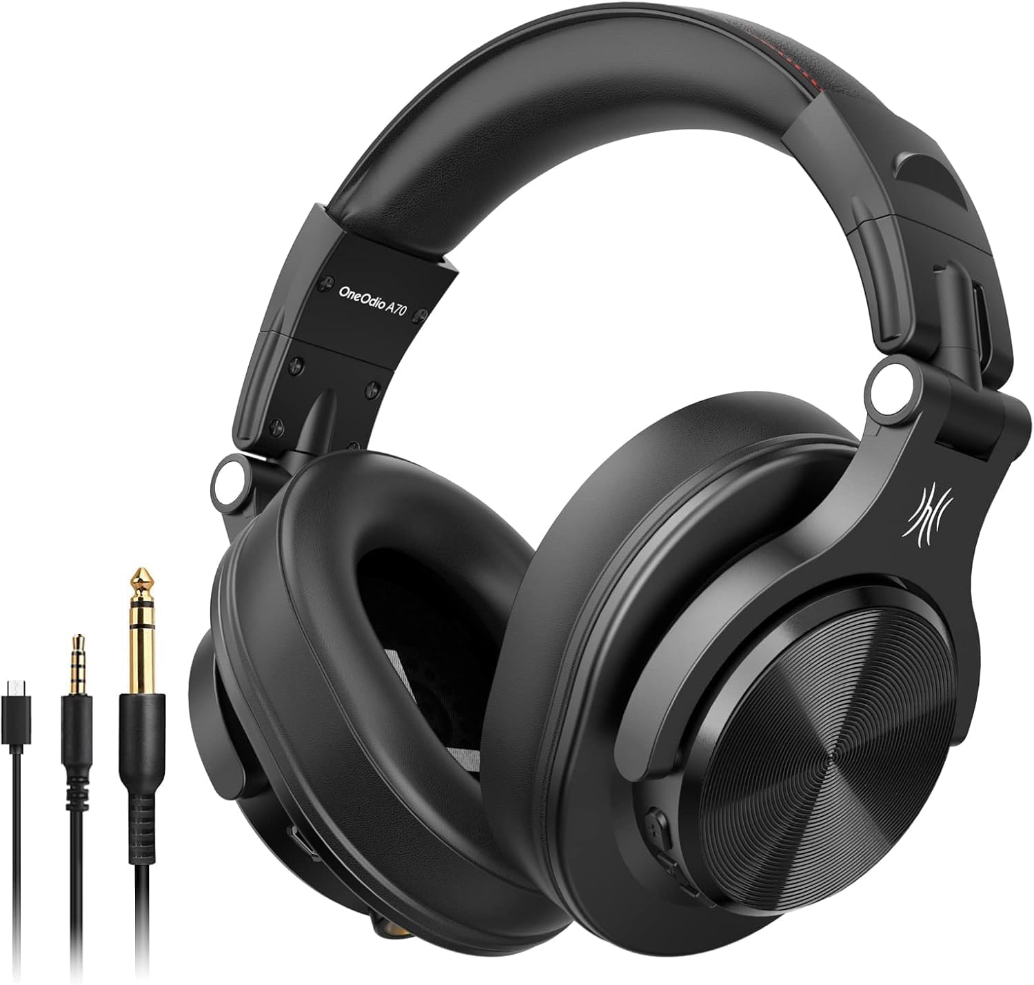 OneOdio A70 Bluetooth Headphones Over Ear, 72 Hrs Playtime, Monitor Level Stereo Sound Quality, Foldable Wireless＆Wired DJ Headphone, Professional Studio Headphones for DJ/TV/PC/Phone