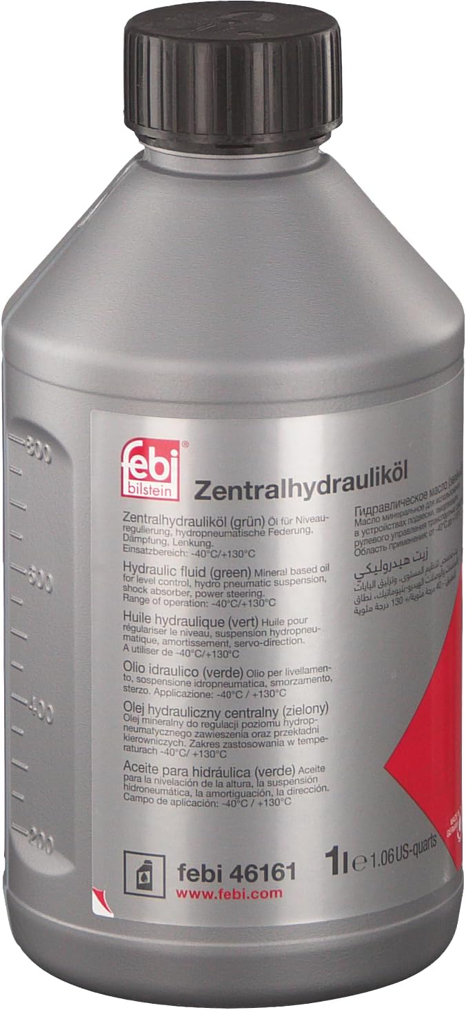 febi bilstein 46161 Hydraulic Fluid for hydraulic central, power steer.+ level control system, pack of one, Green