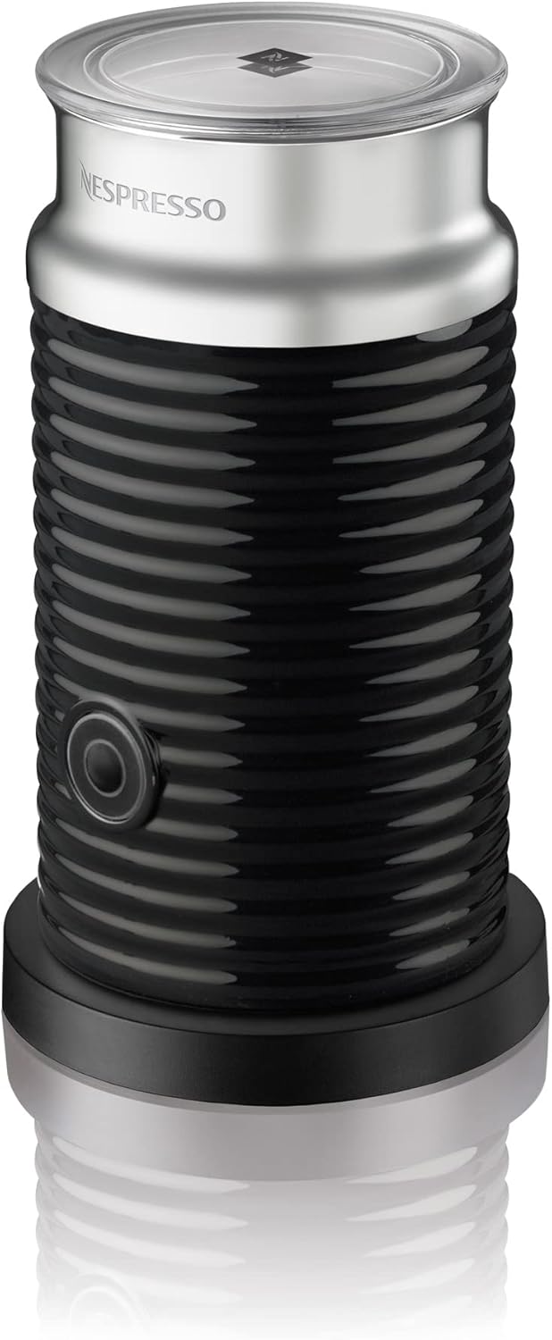 Nespresso Aeroccino 3 Milk Frother, Black, Steel