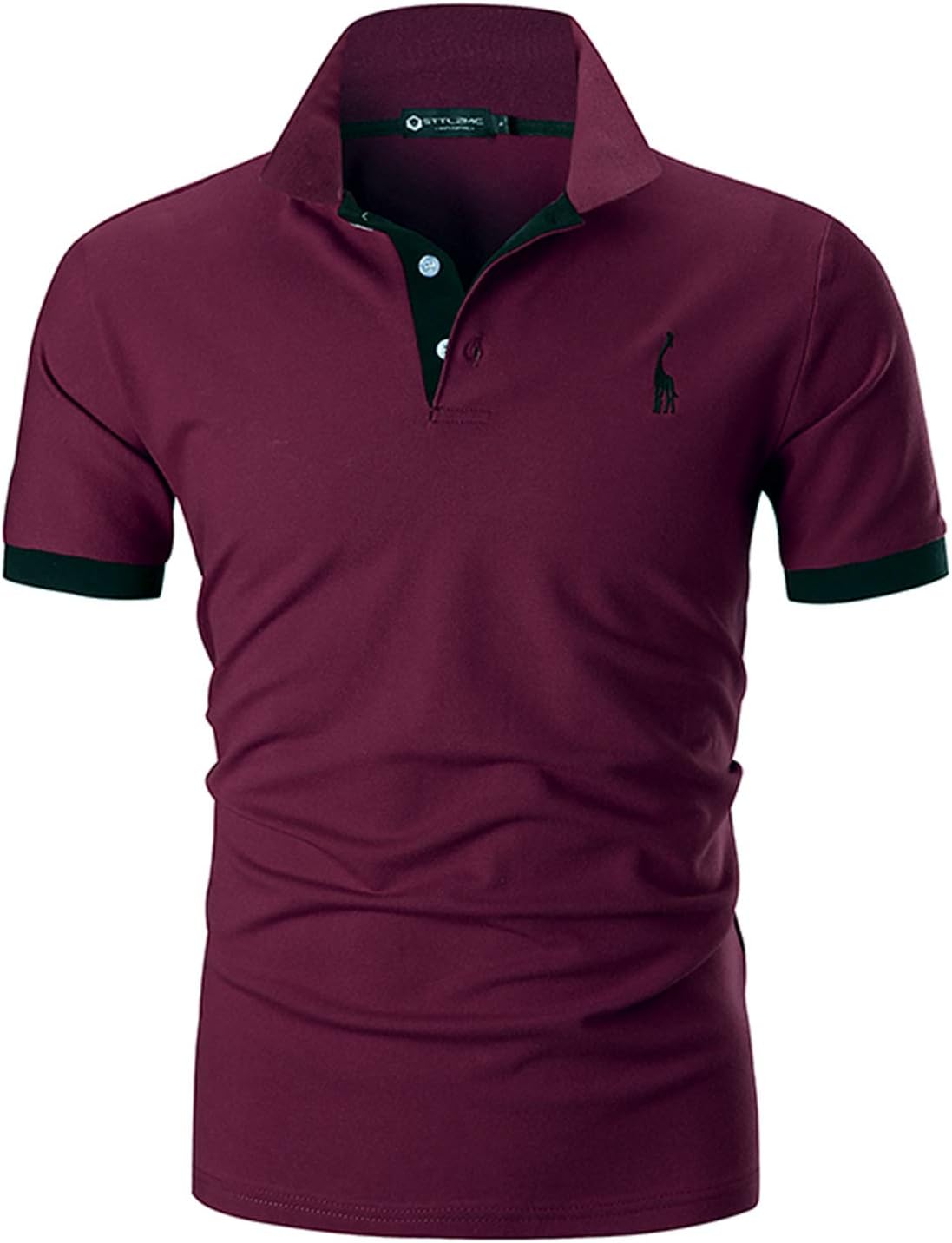 STTLZMC Mens Casual Short Sleeve Polos Tennis Golf Classic Polo Shirts