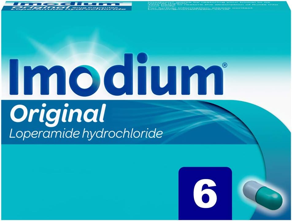 Imodium Original Diarrhoea Relief Capsules 2mg 6ea