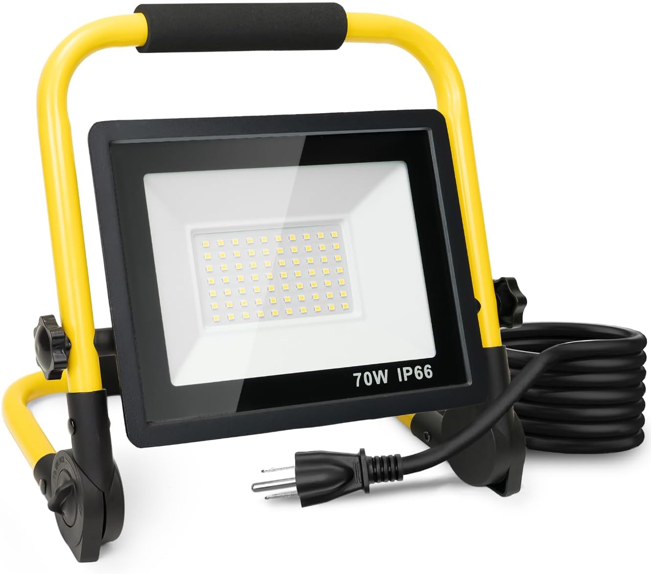 10000LM LED Work Light: Portable Work Light with 5FT Cord - IP66 Waterproof Flood Light for Outdoor Indoor Job Site Workshop Garage Construction Site Lighting,Tool Gifts for Men Dad Him