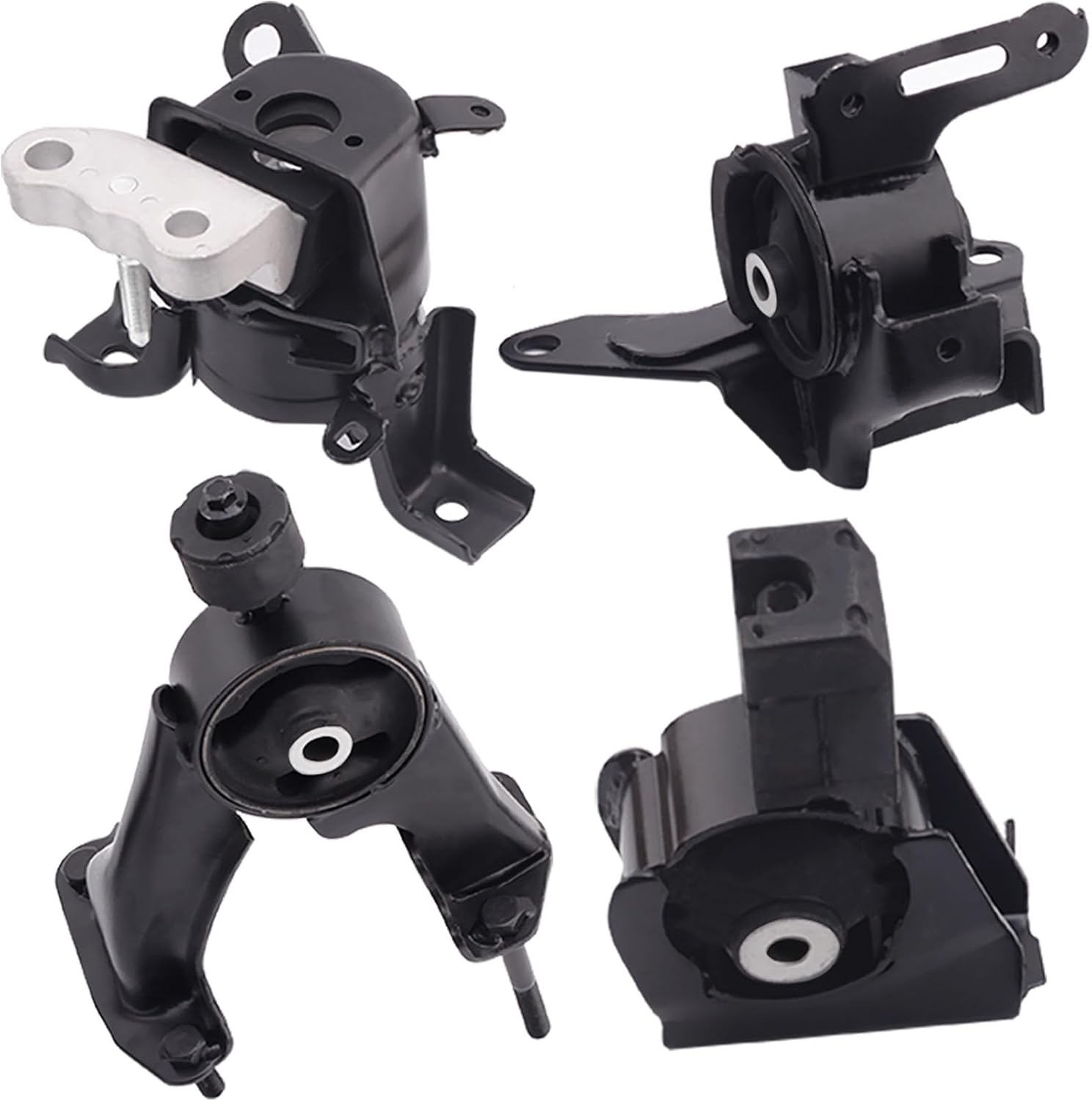 Automotive Engine Mounts Compatible with 2014-2019 Corolla 1.8L Auto Transmission Set of 4, Steel Material