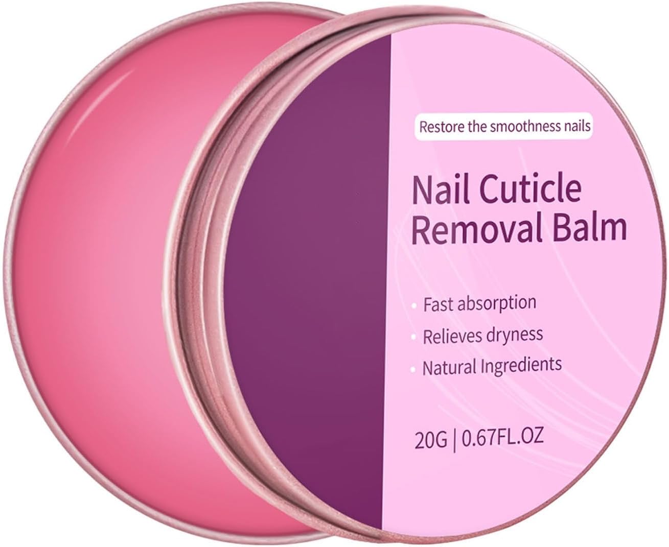Hydrating Nail & Cuticle Balm, Nail Cuticle Removal Cream Deep Moisturize and Soften Dry, Brittle Nails & Cuticles - Professional Cuticle Softener & Nail Strengthener for Hand, Foot & Nail Care