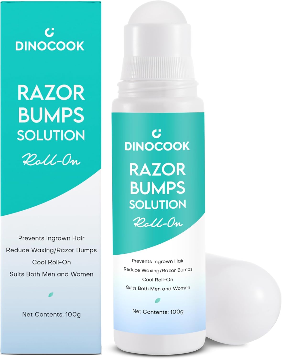 Dinocook Razor Bumps Treatment for Women and Men, Ingrown Hair Treatment, Razor Bump Treatment for Bikini Area, Face, Neck, Legs, and Underarm Area, After Shave for Women and Men, Ingrown Hair Serum