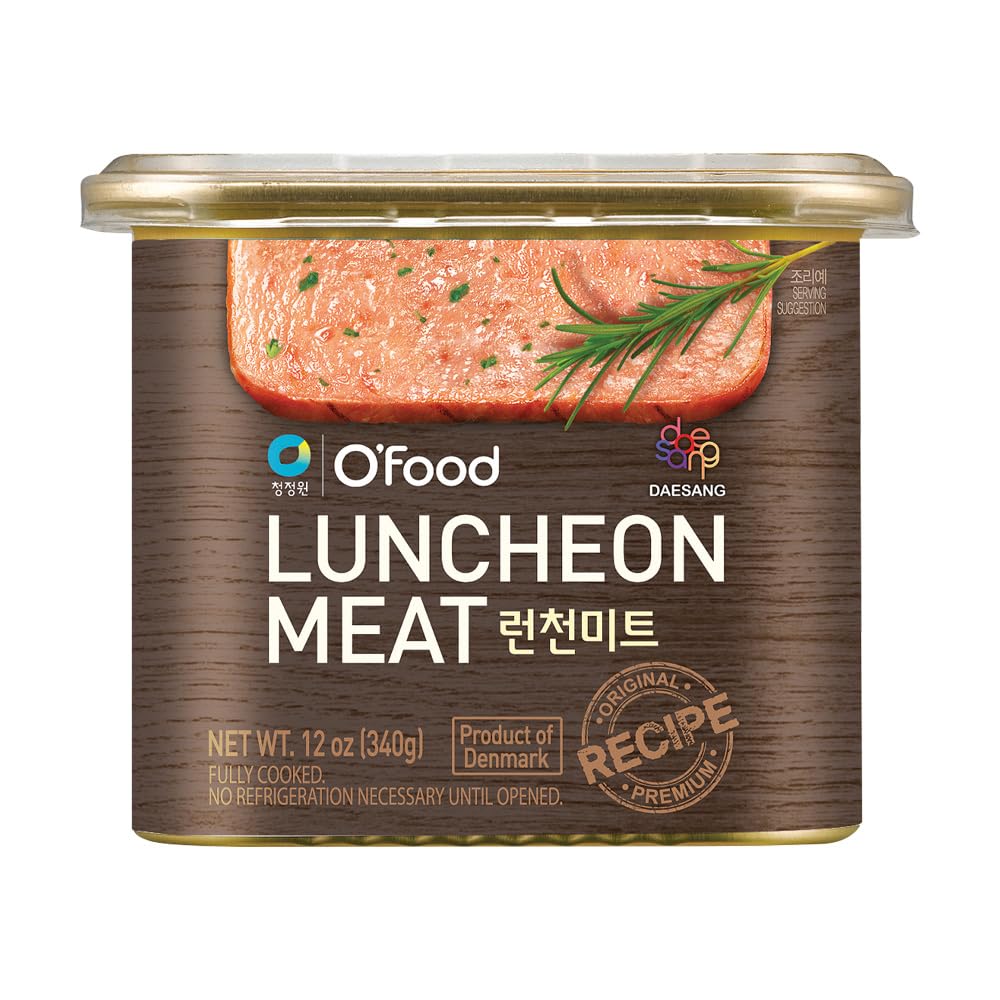 Chung Jung One O'Food Luncheon Meat (6 Pack), Premium Spam Pork Canned Meat, Ready-To-Eat, Pantry Staple, Pack of 6