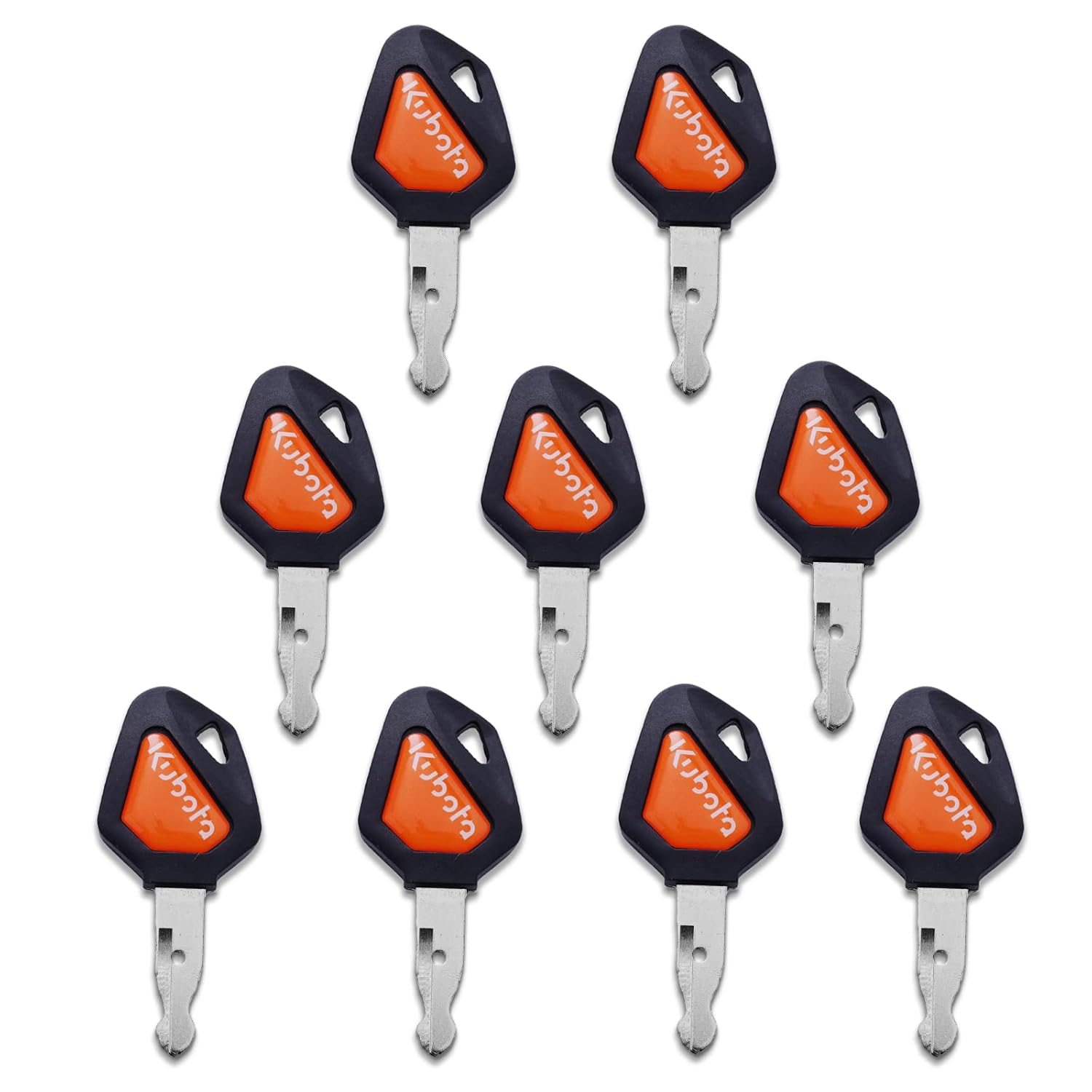 9Pcs 459A Ignition Starter Keys Kubota Excavator Key Replacement Compatible with SSV & SVL Skid Steer Loaders, Tractor Loader Backhoes, U Series Excavators, Wheel Loaders
