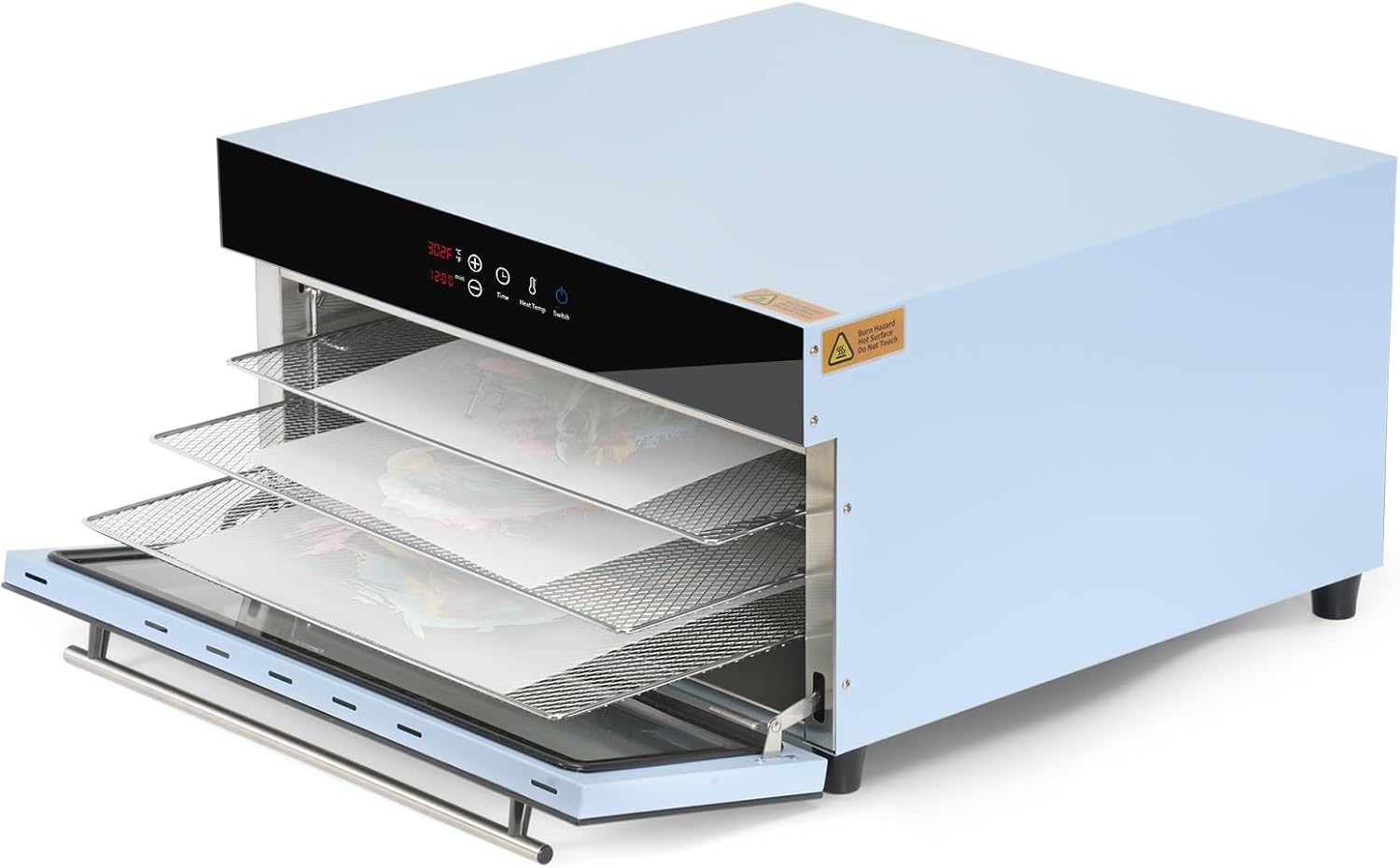 PYD Life DTF Oven Dryer A3 A4 3 Layers 1450 W 120 V Light Blue for DTF Heat Transfer Film Sheets,DTF Curing Oven 11.8" x 17.7" for Bulk DTF Films Dryer