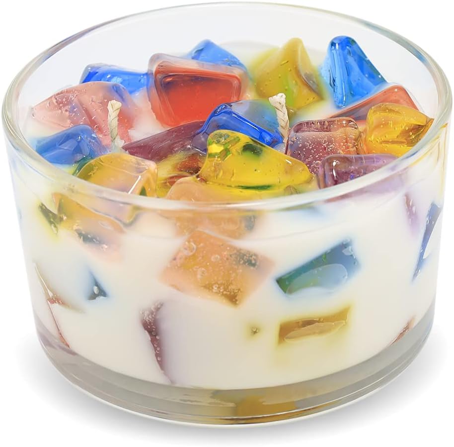 Primal Elements Cupcake Color Bowl Candle, 9 Ounce