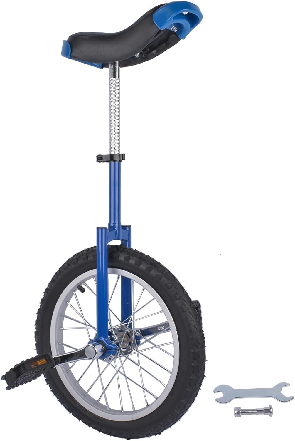 16 Inch Wheel Unicycle Balance Fitness Exercise Adult Kids Outdoor Sports Training Cycling Unicycle with Steel Rim,Mountain Tire Cycling Sports Exercise with Adjustable Seat(Yellow)