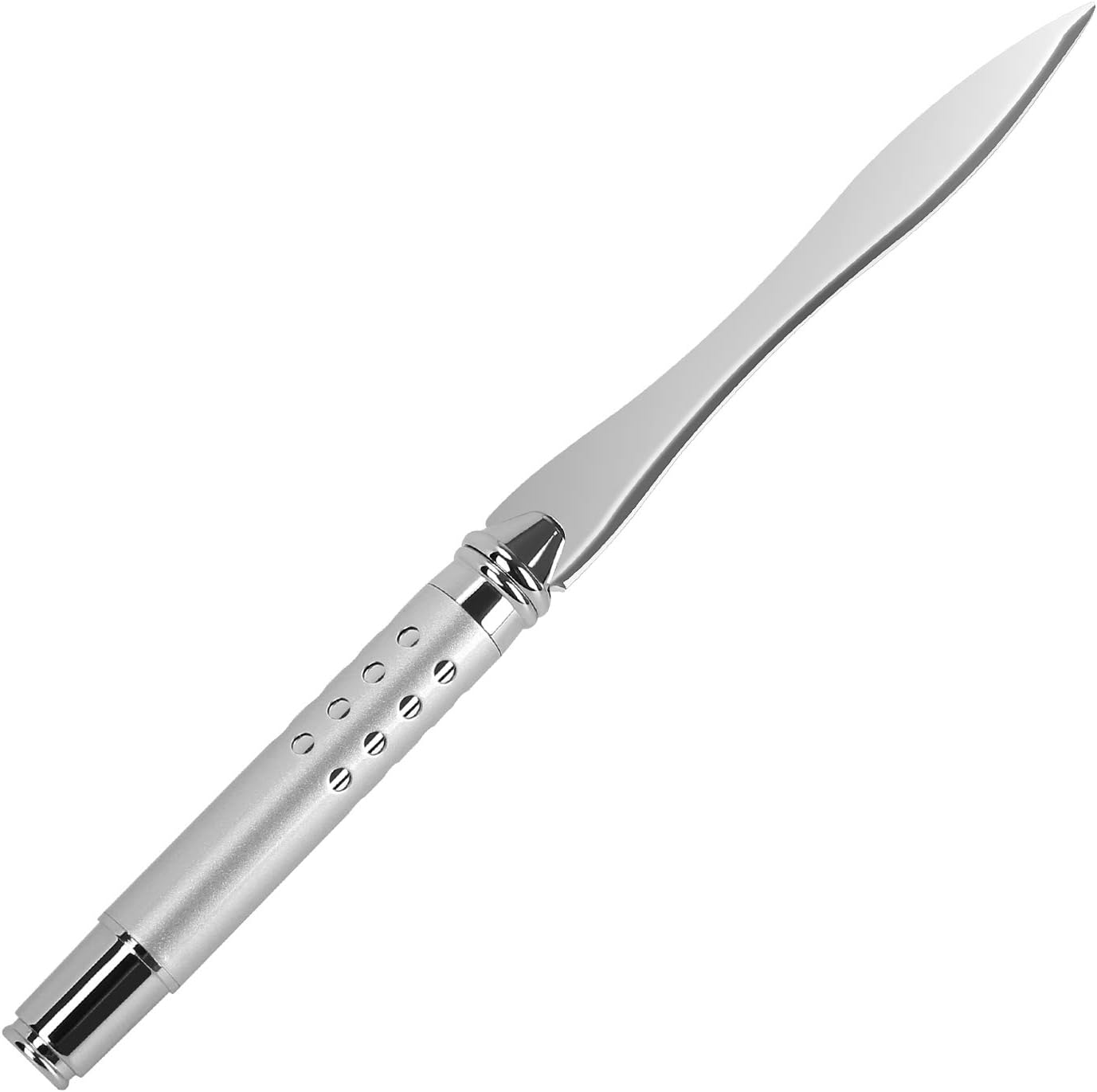 CaLeQi Handle Letter Opener Stainless Steel Knife Split File Envelopes Stationery