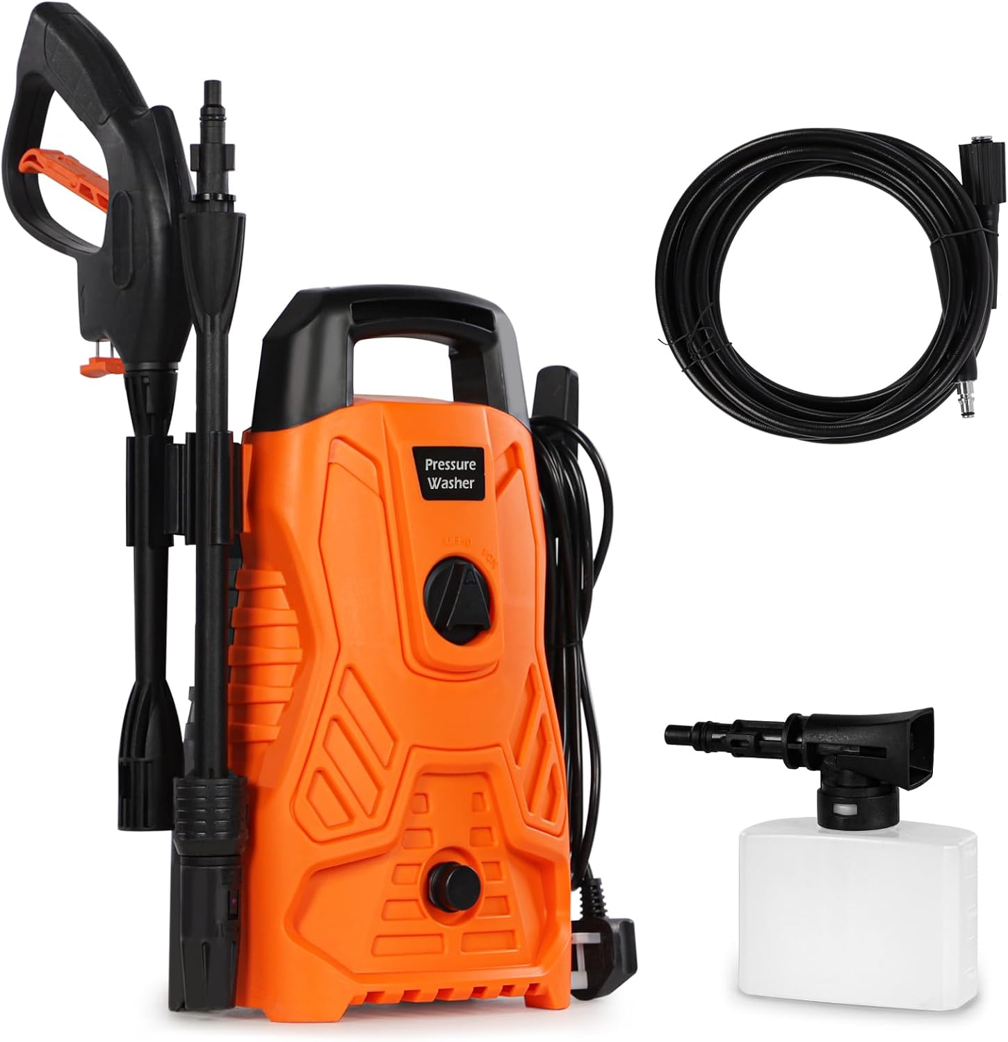 Pressure Washers 1300W Max.100Bar 410L/H, Electric Power Washer, Jet Washers Pressure Washers For Patio and Car, Electric Portable Pressure Washer For Cleaning Drives, Walls, Garden Furniture