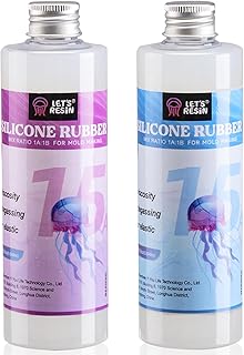 LET'S RESIN Silicone Mold Making Kit-Translucent Silicone Rubber Non-Toxic Liquid Mold Making Silicone-20.46oz Super Elastic Molding Silicone-Ideal for 3D Molds,Resin Molds,Silicone Molds-4H Fast Cure