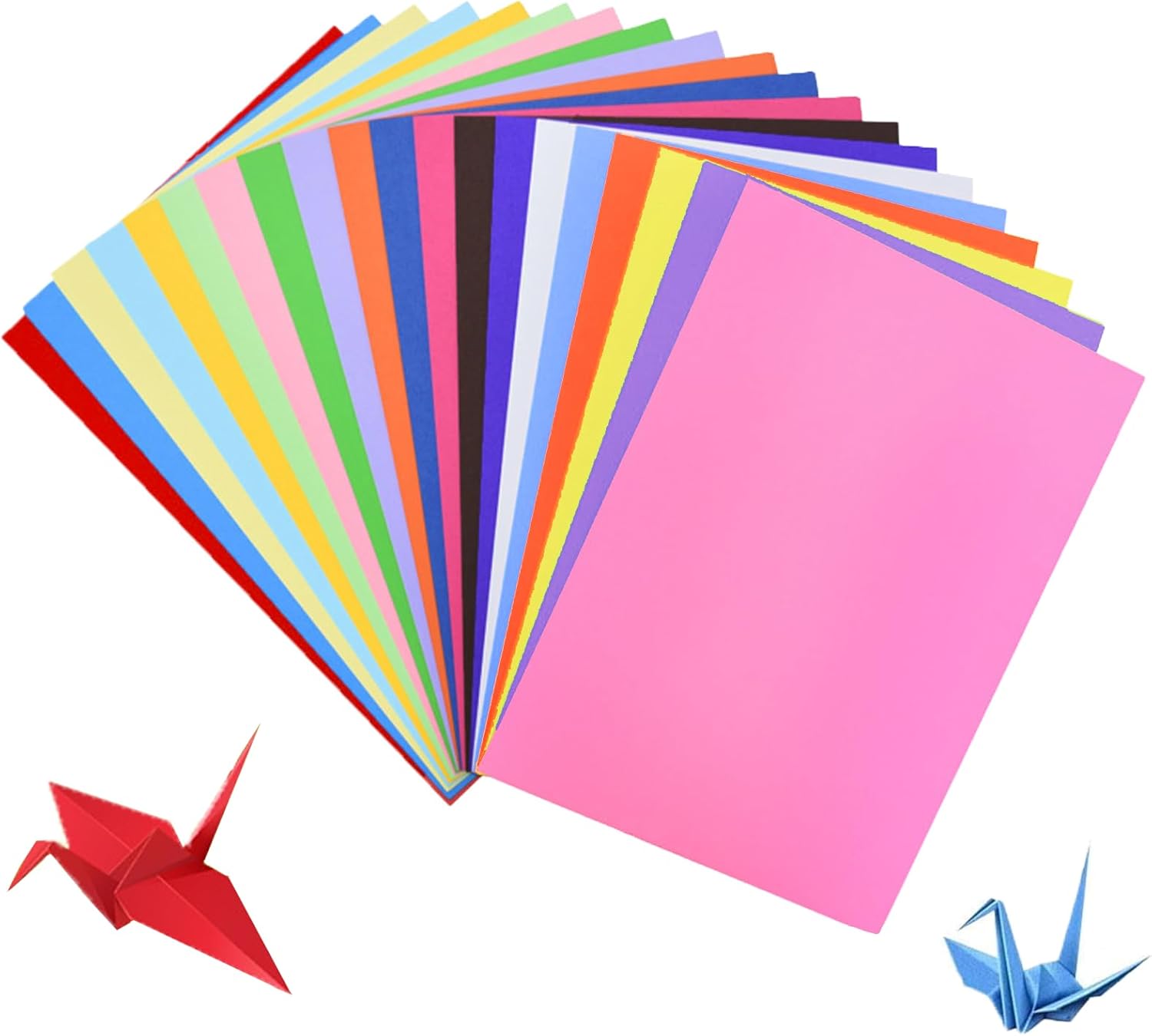 A4 Coloured Paper Pack - 100 Sheets, Assorted Colours, Ideal for Crafting, Decorating, Sketching, Cutting, Origami, DIY Arts & Handmade Projects