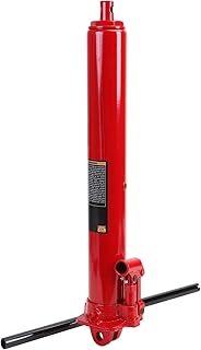 BIG RED T30306 Torin Hydraulic Long Ram Jack with Single Piston Pump and Clevis Base (Fits: Garage/Shop Cranes, Engine Hoists, and More): 3 Ton (6,000 lb) Capacity, Red