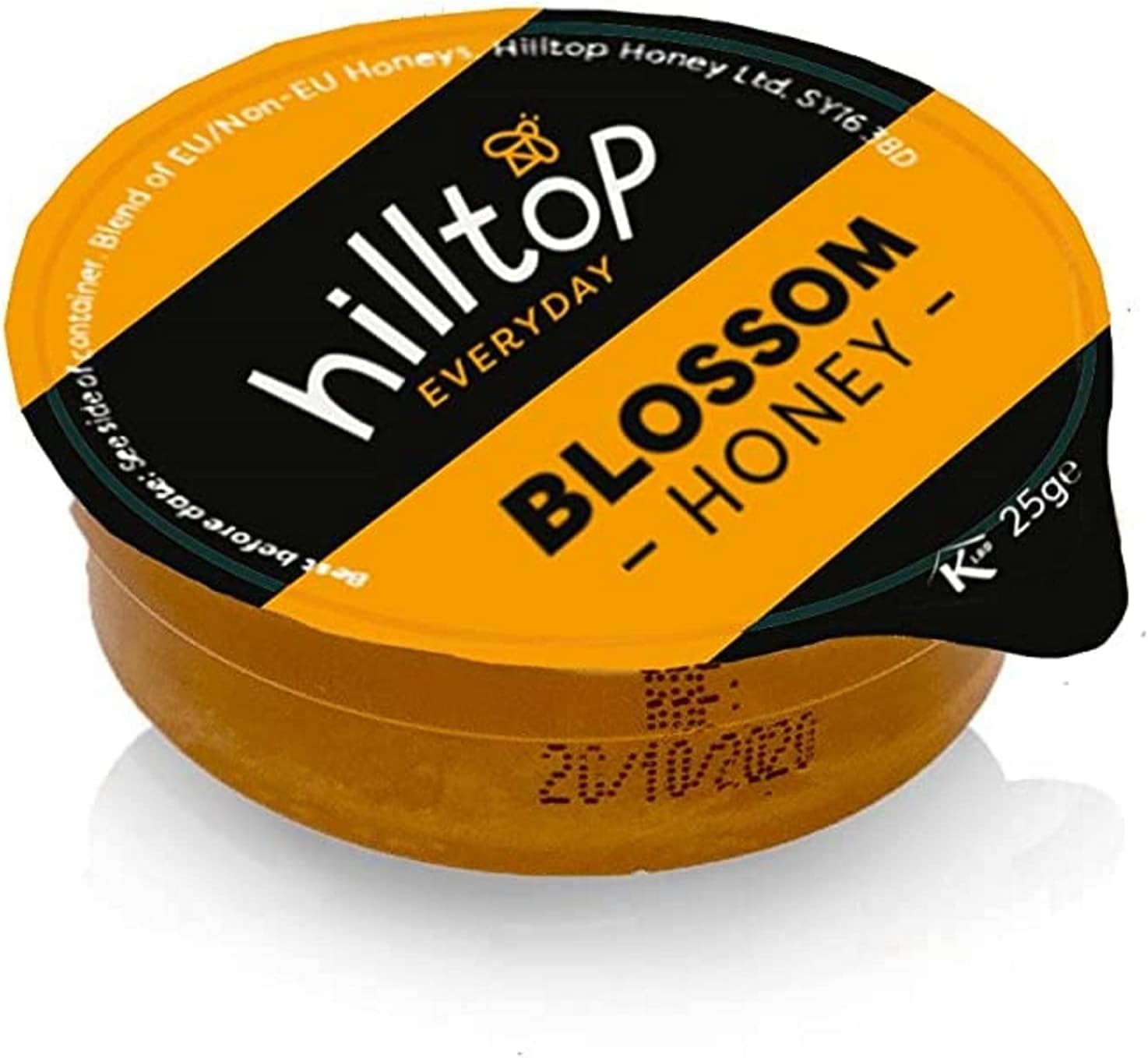 Hilltop Honey - Blossom Honey -Individual Pots - 100 x 25g
