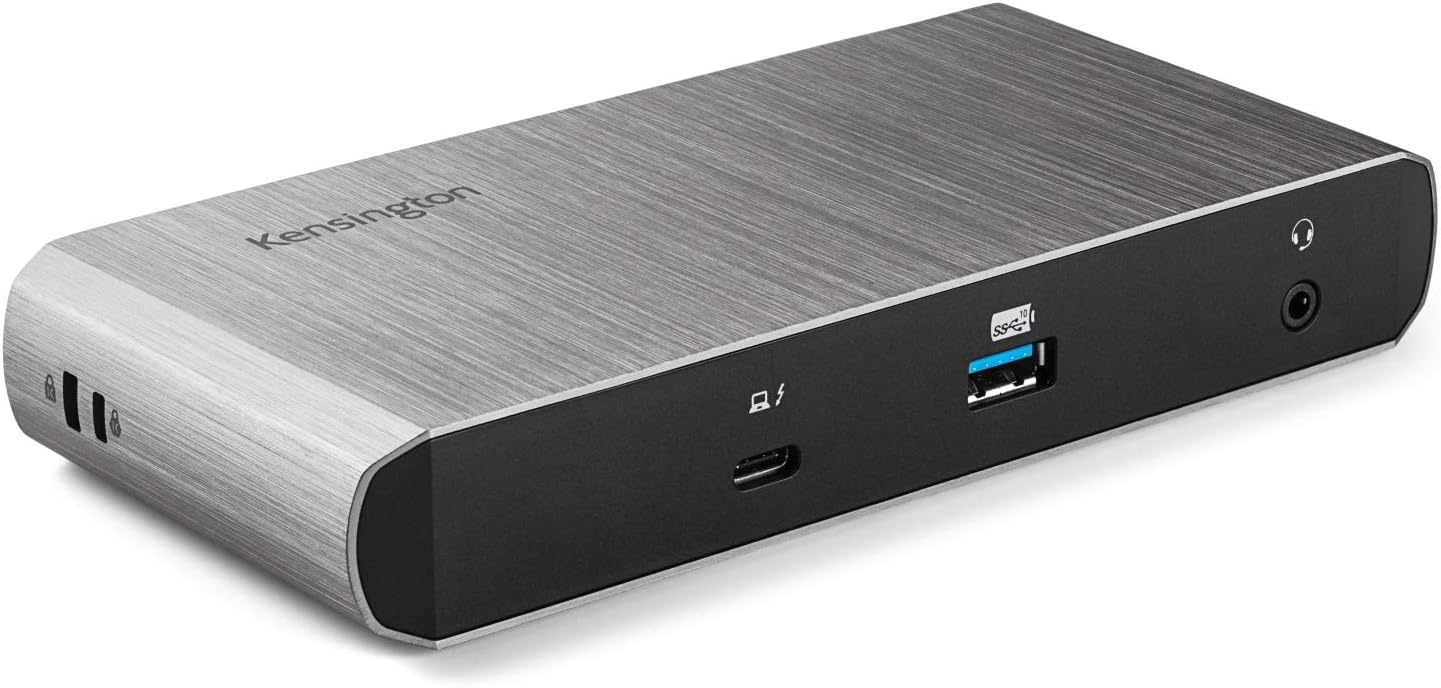 Kensington SD5500T Thunderbolt 3 and USB-C Docking Station, Dual 4K DisplayPort, for Macbooks, Windows and Surface, 60W PD (K38130US)