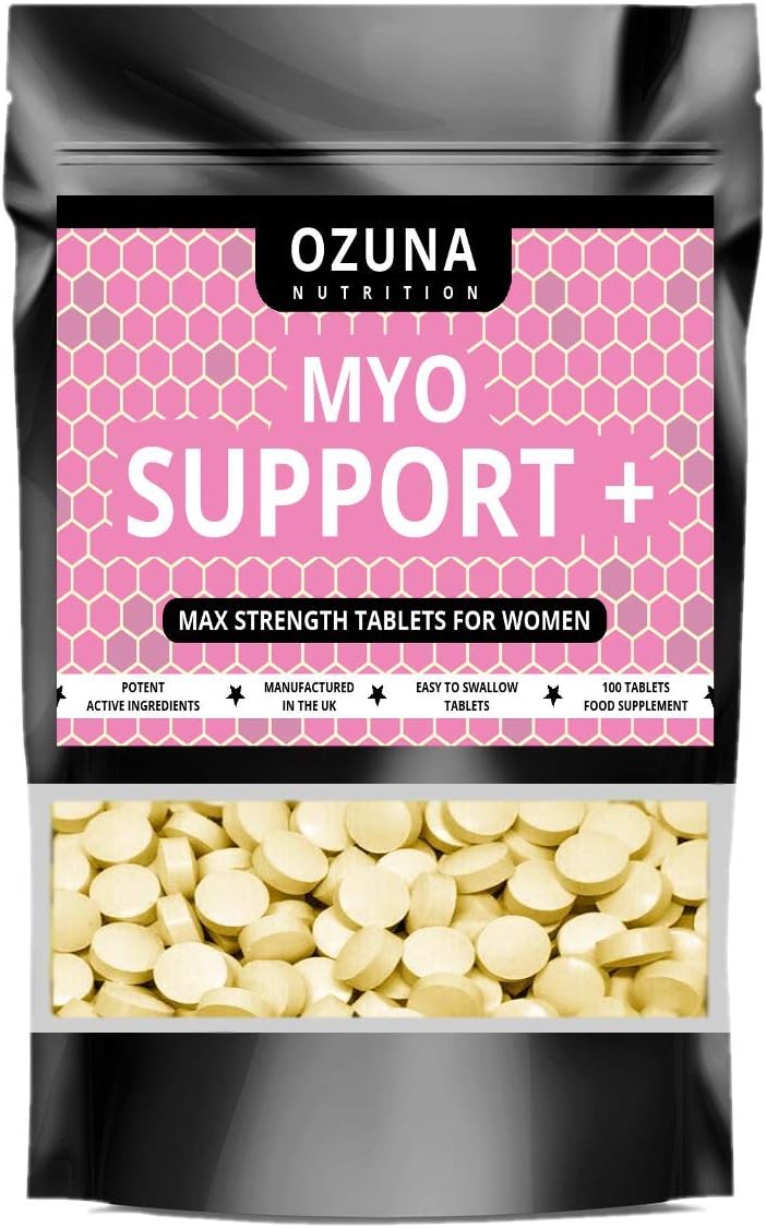 Myo-Inositol PCOS Supplement – Supports Hormonal Balance & Ovulation – 100 Tablets – Fertility Supplements, Weight Management, Insulin Resistance Support for Women