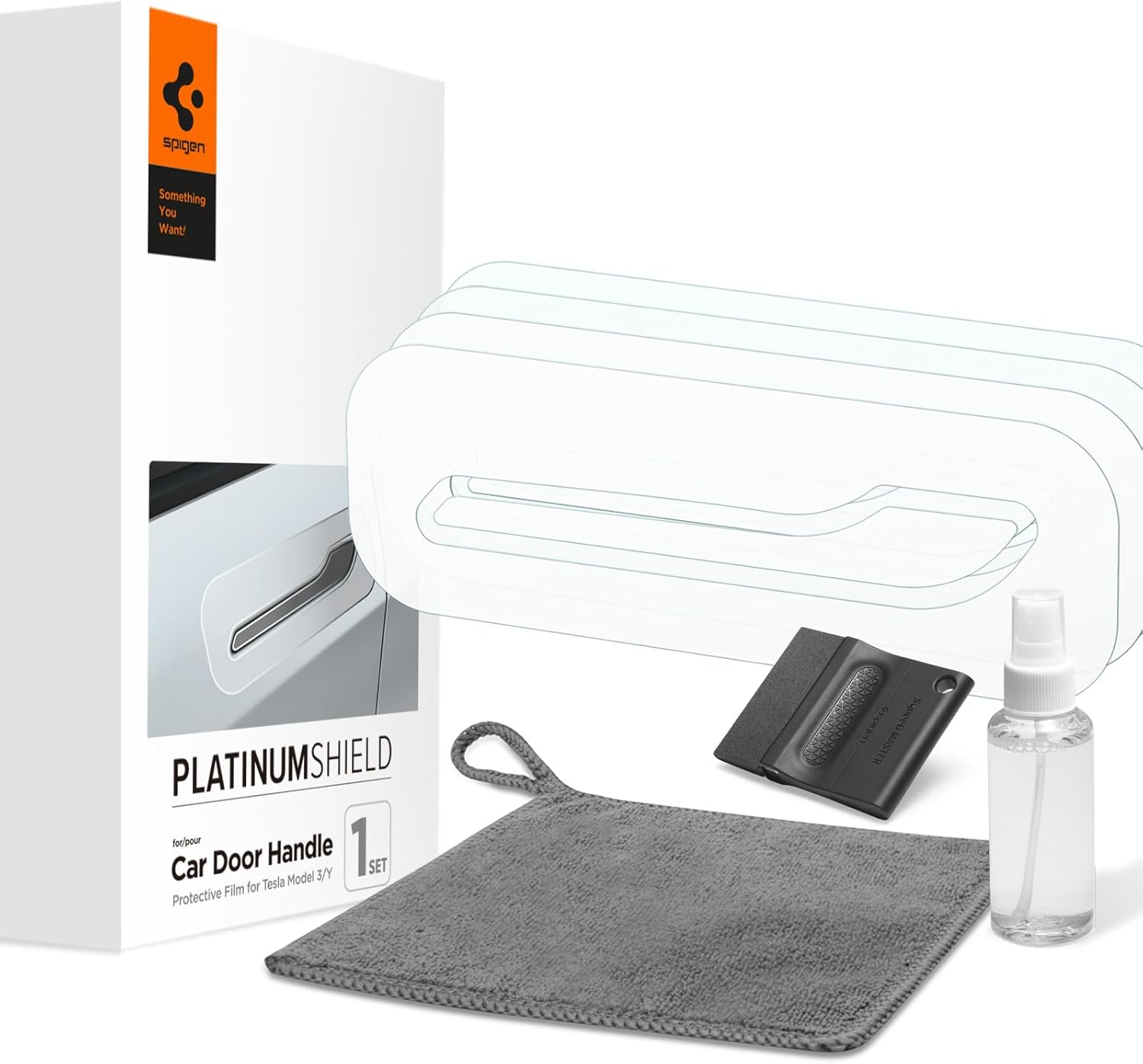 Spigen Auto Paint Protection Film [PlatinumShield] Designed for Tesla Model 3 / Y Door Handle