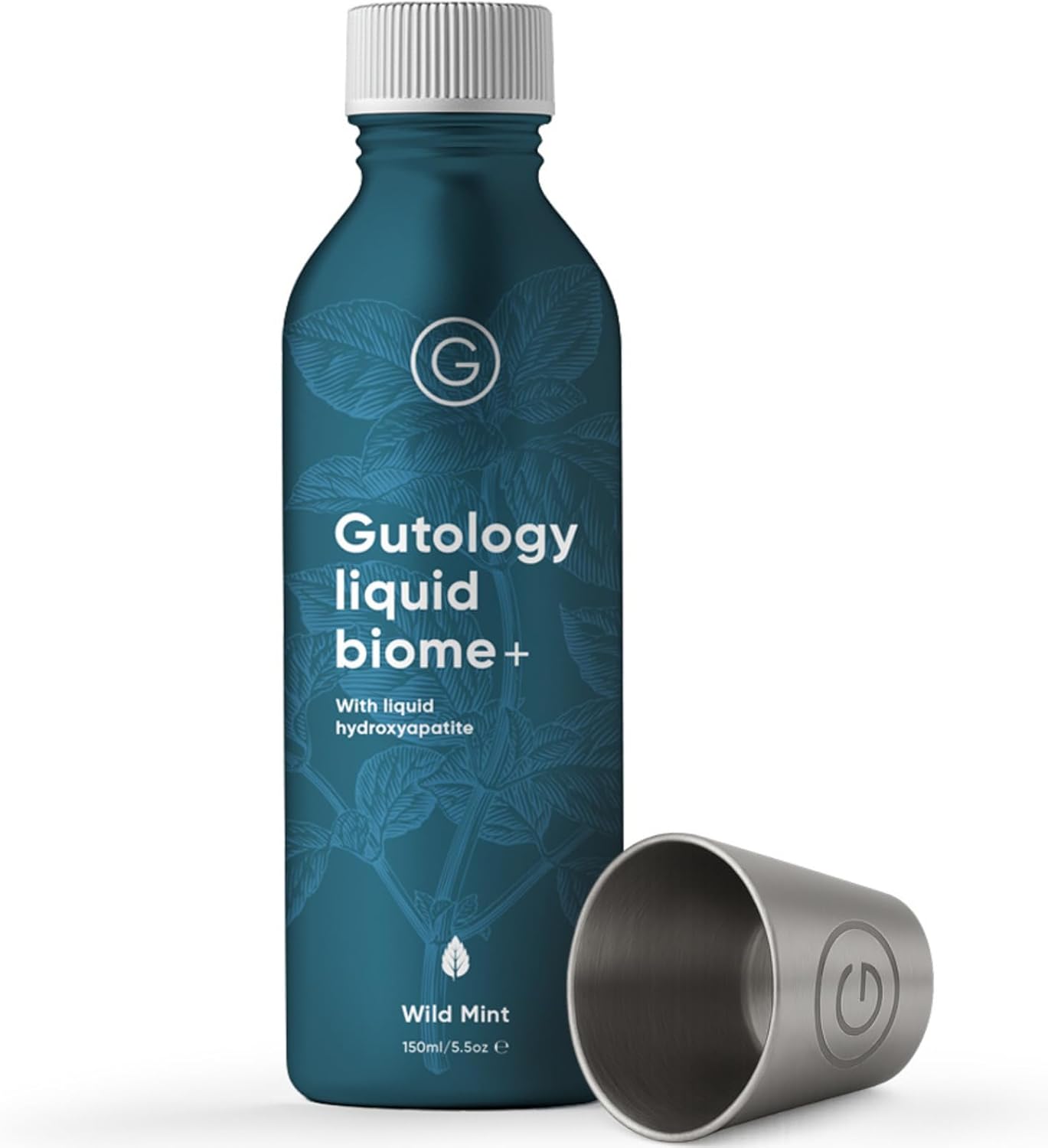 Gutology Microbiome-Friendly Mouthwash with Hydroxyapatite & Prebiotics - Liquid Biome+ Oral Rinse | Alcohol-Free & Fluoride-Free, 3-Month Supply