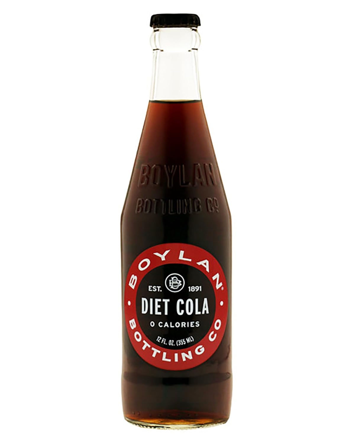 Boylan Diet Soda, Cane Cola, 12 fl oz, 12 Count