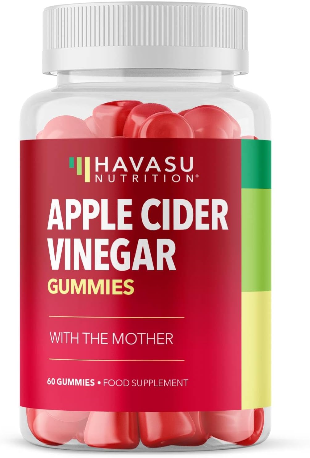 Apple Cider Vinegar Gummies | Weight Management, Metabolism, Energy & Digestion Support | Thermogenic Apple Cider Gummies 1000mg with The Mother | Vegan, Non-GMO | 60 Apple Flavored ACV Gummies